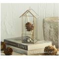 Гарм фурӯши ниҳол Rose Gold Glass Terrarium геометрӣ